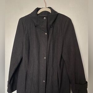 Calvin Klein Dark Grey wool Peacoat Size 10